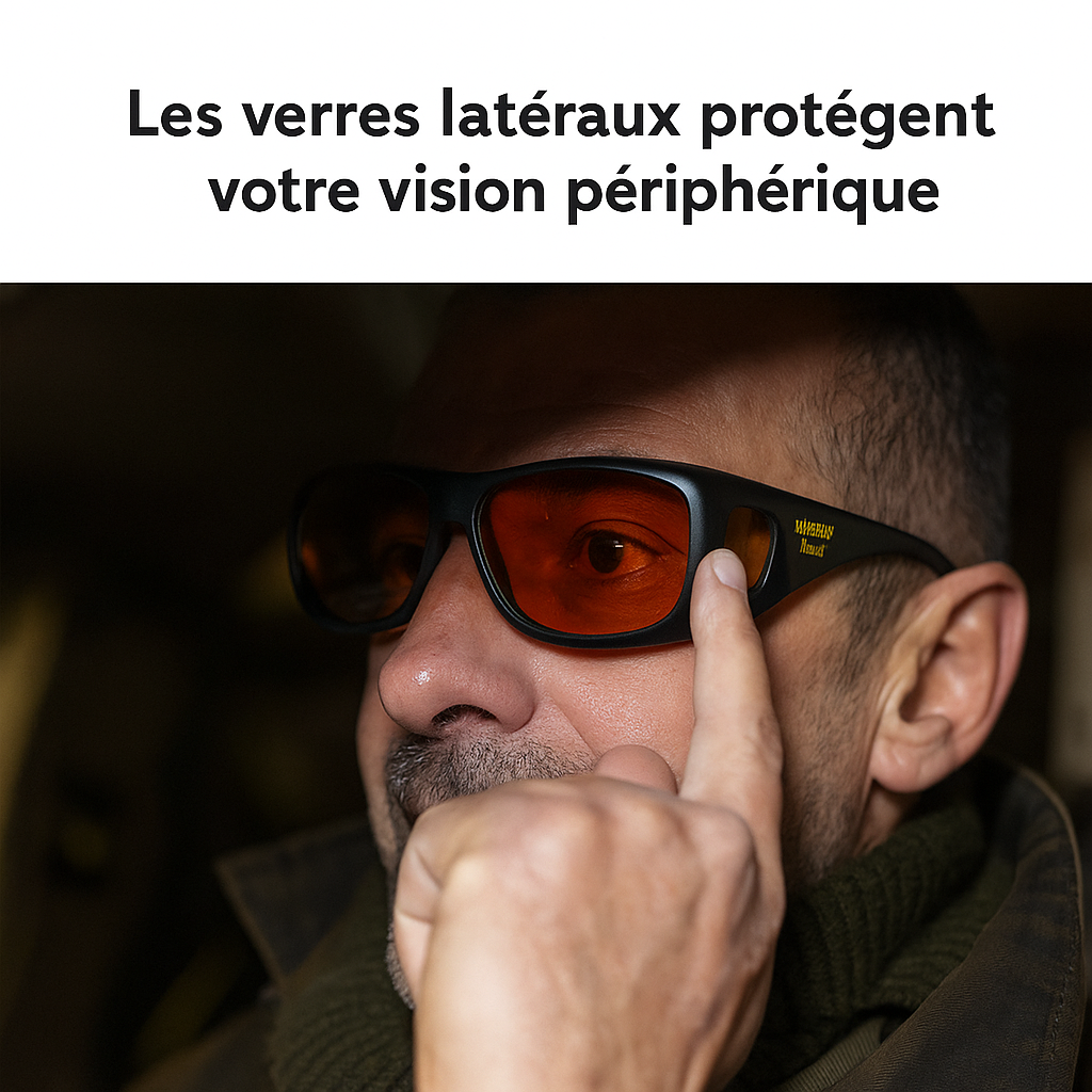 Lunettes frontales avec LED polarisée anti-éblouissement - Conduisez de nuit en toute sécurité et avec clarté