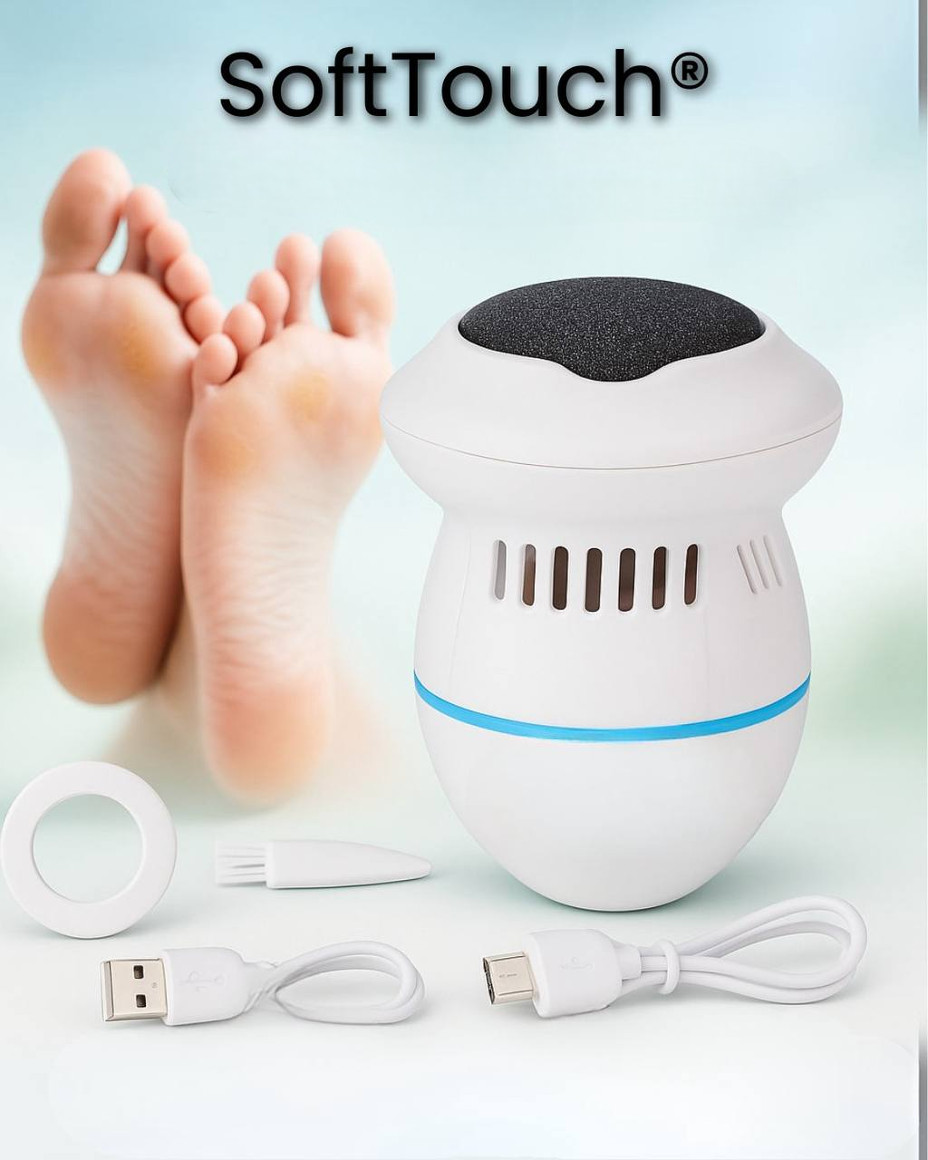 SoftTouch - Eliminateur de peaux mortes et callosités