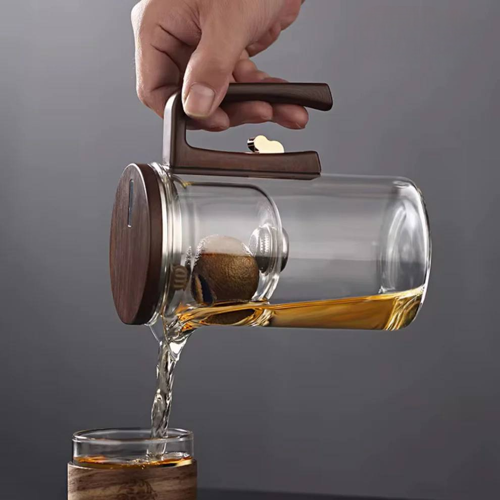Théière en verre avec infuseur - Votre thé ou tafé à la perfection sans Effort