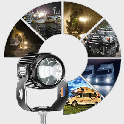 Pack de 2 de phares LED puissants avec couleurs disctinctives