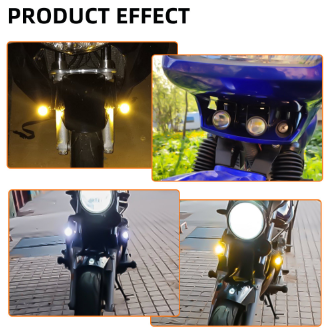 Pack de 2 de phares LED puissants avec couleurs disctinctives